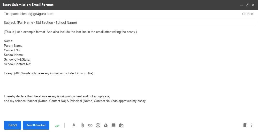Example of How to Submit